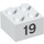 LEGO Brick 2 x 2 with Number 19 (14890 / 97657)