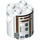 LEGO Brick 2 x 2 x 2 Round with R3-M2 Astromech Droid Body with Bottom Axle Holder &#039;x&#039; Shape &#039;+&#039; Orientation (30361 / 33761)