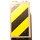 LEGO Brick 2 x 2 x 3 with Yellow and Black Danger Stripes (left) Sticker (30145)