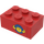LEGO Backstein 2 x 3 mit Box und Arrows und Globe Aufkleber (3002)