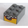 LEGO Brick 2 x 3 with Checkered and Yellow Pattern Sticker (3002)