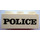 LEGO Brick 2 x 3 with Embossed Black &#039;POLICE&#039; Serif Bold Pattern (Earlier, without Cross Supports) (3002)