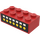 LEGO Steen 2 x 4 met 7 Wit Squares en 7 Geel Dots Sticker (3001)