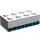 LEGO Steen 2 x 4 met 8 Vliegtuig Windows Blauw Stripe (Eerder, zonder kruissteunen) (3001)