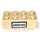 LEGO Brick 2 x 4 with License Plate ER60182 Sticker (3001)