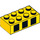 LEGO Brick 2 x 4 with Three Black Squares (3001 / 99187)