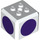 LEGO Brique 3 x 3 x 2 Cube avec 2 x 2 Tenons sur Haut avec Dark Violet Circles (66855 / 94664)