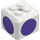 LEGO Mattoncino 3 x 3 x 2 Cube con 2 x 2 Bottoncini su Superiore con Dark Viola Circles (66855 / 94664)