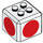 LEGO Steen 3 x 3 x 2 Cube met 2 x 2 Studs Aan Top met Rood Circles (66855 / 68967)