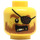 LEGO Mattoncino Bounty Capitano Minifigure Testa (Perno solido incassato) (3626 / 19208)