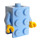 LEGO Steen Kostuum met Bright Licht Blauw Armen en Geel Handen