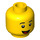 LEGO Brick Suit Guy Minifigure Head (Recessed Solid Stud) (3626 / 38164)