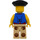 LEGO Brickbeard&#039;s Bounty Pirate met Blauw Vest en Rood en Wit Striped Shirt minifiguur