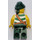 LEGO Brickbeard&#039;s Bounty Pirate with White and Green Shirt Minifigure