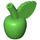 LEGO Leuchtend grün Apfel mit Blatt (2664 / 33051)