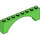 LEGO Bright Green Arch 1 x 8 x 2 Raised, Thin Top without Reinforced Underside (16577 / 40296)