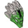 LEGO Vert clair Bionicle Masquer avec Plat Argent Retour (24155)