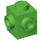 LEGO Bright Green Brick 1 x 1 with Two Studs on Adjacent Sides (26604)