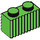 LEGO Leuchtend grün Backstein 1 x 2 mit Gitter (2877)
