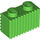 LEGO Leuchtend grün Backstein 1 x 2 mit Gitter (2877)