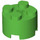 LEGO Fel groen Steen 2 x 2 Ronde (3941 / 6143)