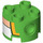 LEGO Vert clair Brique 2 x 2 Rond avec des trous avec Jaune / Green / Flesh / blanc Toad Chest (17485 / 79550)