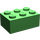 LEGO Fel groen Steen 2 x 3 (3002)
