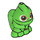LEGO Leuchtend grün Chameleon (Standing) mit Brown Augen (75238)