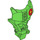 LEGO Vert clair Chest 2012 avec rouge et Jaune Fleur (Joker) (73867 / 98569)