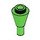 LEGO Bright Green Cone 1 x 1 Inverted with Bar (11610)