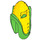 LEGO Fel groen Corn Cob Kostuum met Geel Kernels (29575 / 72345)