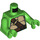 LEGO Leuchtend grün Donatello Torso (973 / 76382)