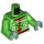 LEGO Leuchtendes Grün Drax mit Weihnachten Pullover Minifigur Torso (973 / 76382)