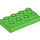 LEGO Bright Green Duplo Plate 2 x 4 (4538 / 40666)