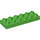 LEGO Bright Green Duplo Plate 2 x 6 (98233)