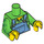 LEGO Bright Green Farmer Minifig Torso (973 / 88585)