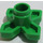 LEGO Verde brillante Flor 2 x 2 con Angular Hojas (4727)