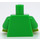 LEGO Bright Green Flower Pot Girl Minifig Torso (973 / 88585)