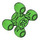 LEGO Vert clair Équipement avec 4 Knobs (32072 / 49135)