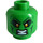 LEGO Leuchtend grün Green Goblin Minifigure Kopf (Einbau-Vollbolzen) (3626 / 74434)