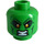 LEGO Bright Green Green Goblin with Bright Green Skin and Minifigure Head (Recessed Solid Stud) (3626 / 74434)