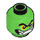 LEGO Bright Green Green Goblin with Short Legs Minifigure Head (Recessed Solid Stud) (3626 / 25908)