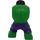 LEGO Verde brillante Hulk Corpo con Dark Viola Pants (17228)