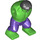 LEGO Bright Green Hulk Body with Dark Purple Pants (17228)