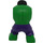 LEGO Fel groen Hulk Lichaam met Dark Purple Pants (17228)