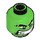 LEGO Bright Green Hulk Head (Recessed Solid Stud) (3626 / 25901)
