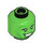 LEGO Leuchtend grün Hulk Minifigure Kopf (Einbau-Vollbolzen) (3626 / 101674)