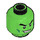 LEGO Leuchtend grün Hulk Minifigure Kopf (Einbau-Vollbolzen) (3626 / 84828)