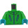 LEGO Bright Green Jacket and Dark Turquoise Hands Minifig Torso (973 / 76382)