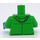 LEGO Fel groen Jasje en Donker turquoise Handen Minifiguur Torso (973 / 76382)